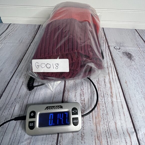 Route 66 Sweater Size Large Red‎ Purple Striped Knit Winter Fall Halloween - Picture 12 of 12